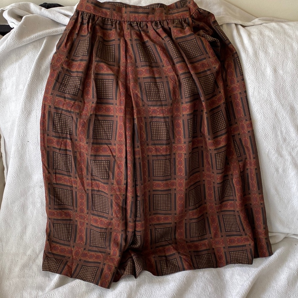 Vintage Gloria Sachs silk skirt